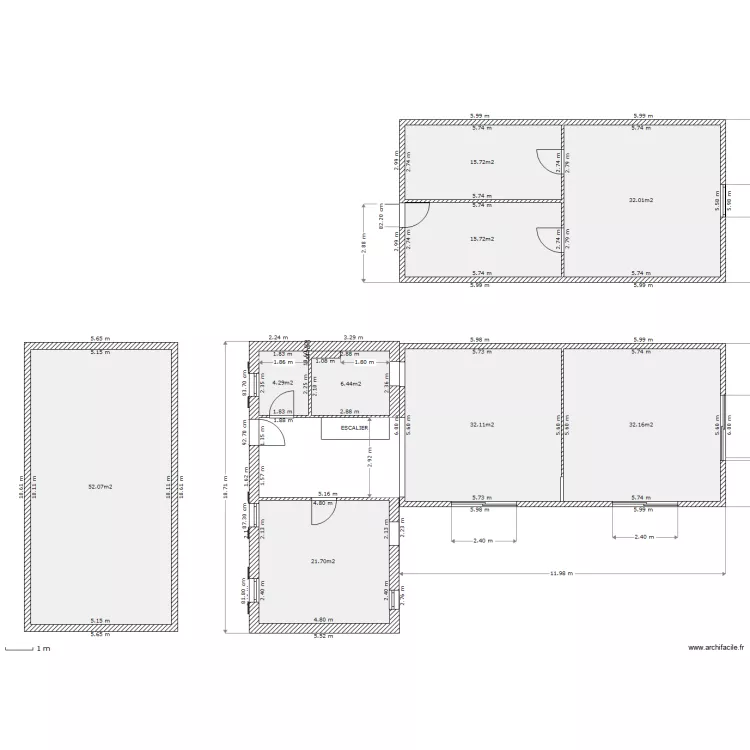 apr&eacute;s d&eacute;molission 22/02/2012. Plan de 