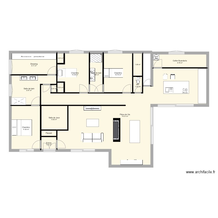 beckendorf rivere. Plan de 0 pièce et 0 m2