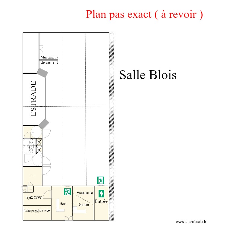Plan Salle Blois VEOLIA. Plan de 0 pièce et 0 m2