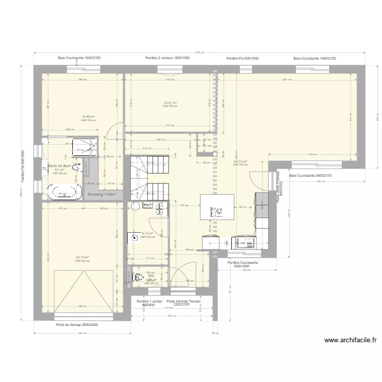 Plan Maison 17 Novembre 2019 bis. Plan de 