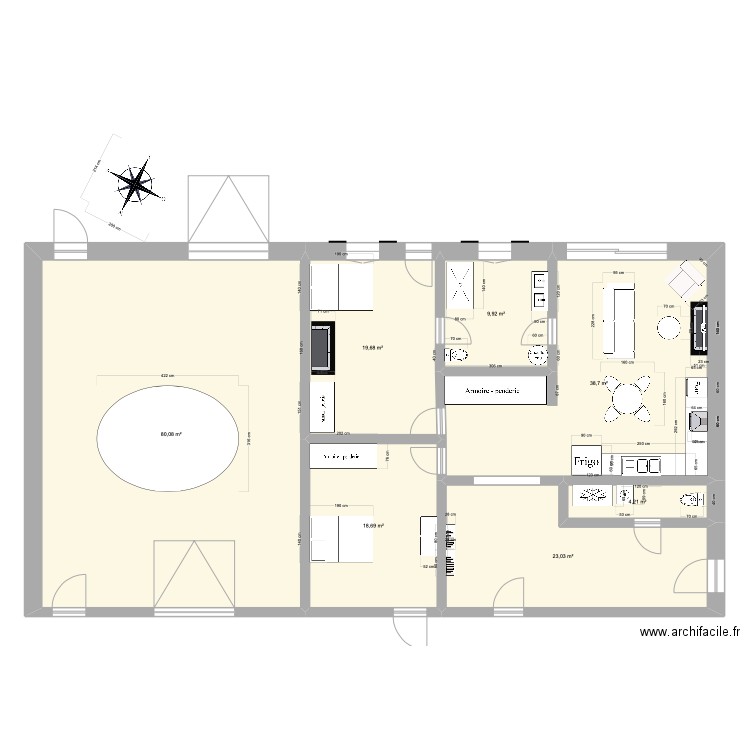 Maison Loume. option 1 renov. Plan de 0 pièce et 0 m2