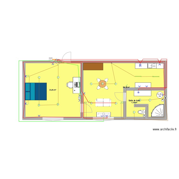 Maxime Dagnelie 2. Plan de 3 pièces et 58 m2