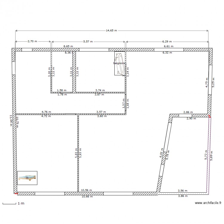 Esquiisse Villejuif. Plan de 0 pièce et 0 m2