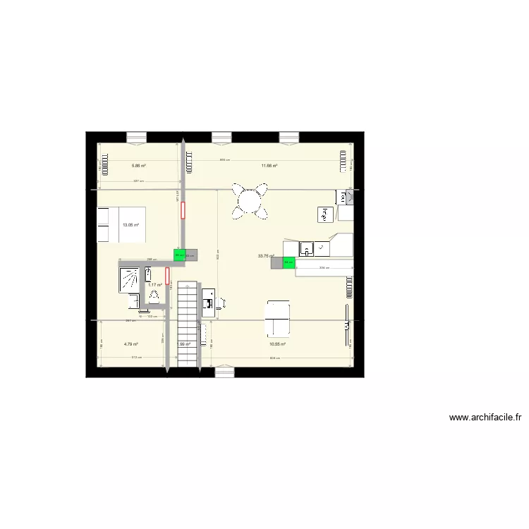 24 COLMAR  3 EME ETAGE ESSAI. Plan de 