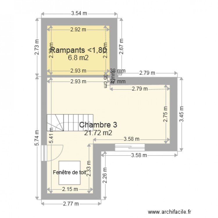 Dompierre 1er modifié. Plan de 0 pièce et 0 m2