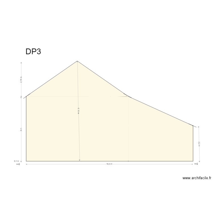 Coupe. Plan de 0 pièce et 0 m2