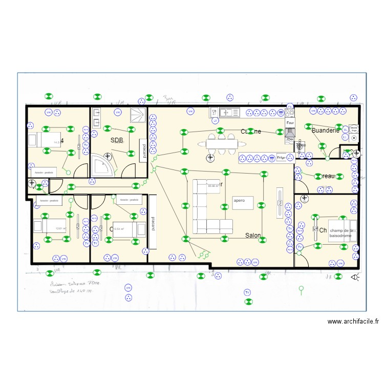 plan david josse electricite 3. Plan de 0 pièce et 0 m2