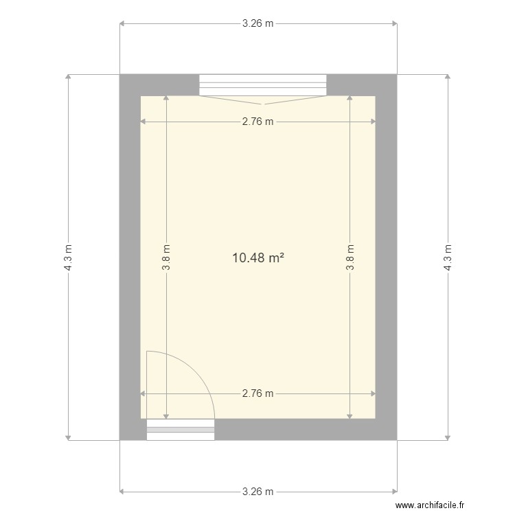 petite chambre haut. Plan de 0 pièce et 0 m2