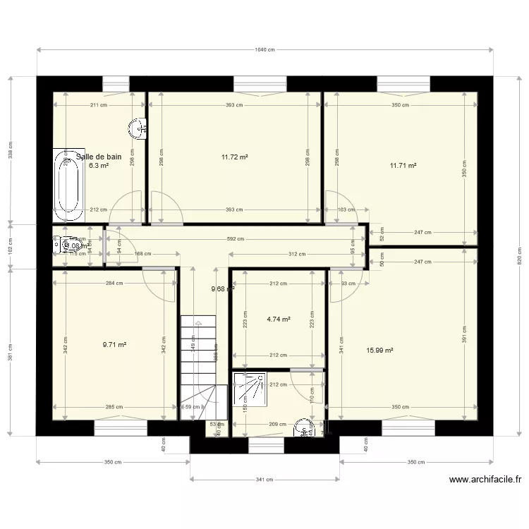 Kodjo Chatillon 120 etage 3. Plan de 