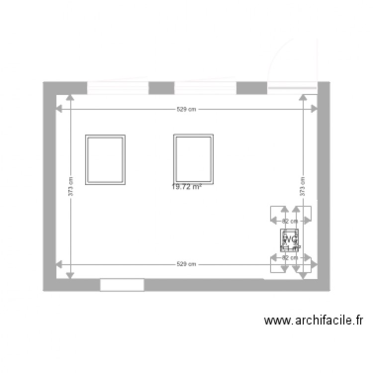 extension pavillon avec fenetre de toit. Plan de 0 pièce et 0 m2