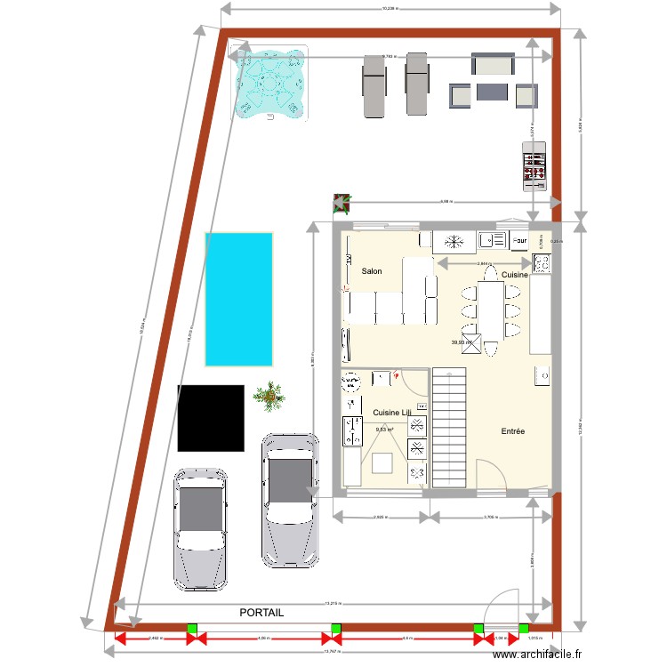 MAISON PIGNANS 22-05-2022. Plan de 4 pièces et 103 m2