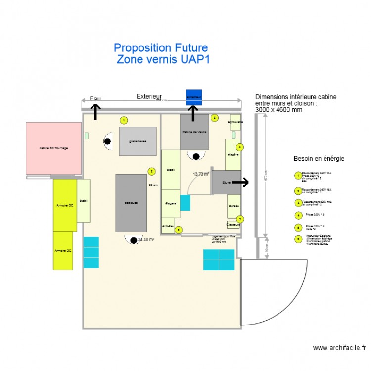 Zone Vernis UAP1. Plan de 0 pièce et 0 m2