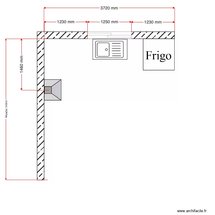 Cuisine Deyrier Mermier. Plan de 