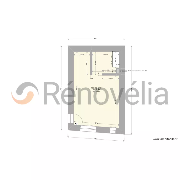 71 Quai de la Fosse - Existant . Plan de 71 Quai de la Fosse - Existant . Plan de