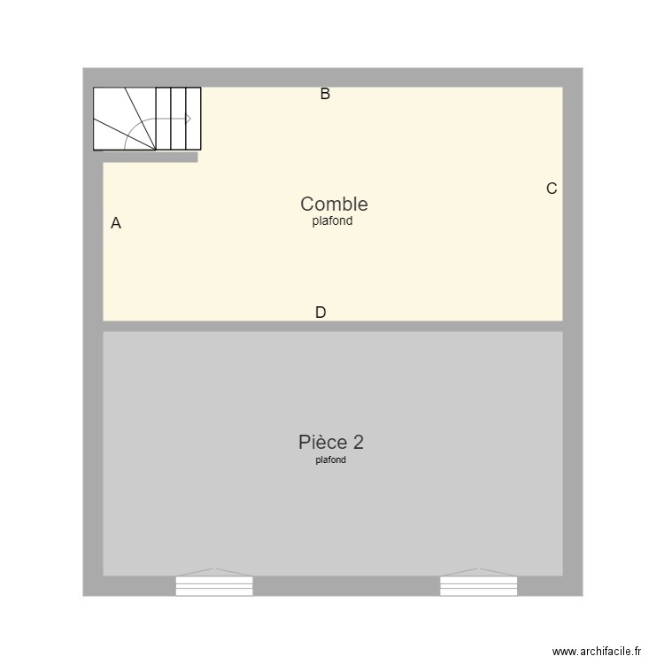 appart 16 à renover comble. Plan de 0 pièce et 0 m2