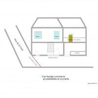 plan de situation extérieur façades et accessibilité