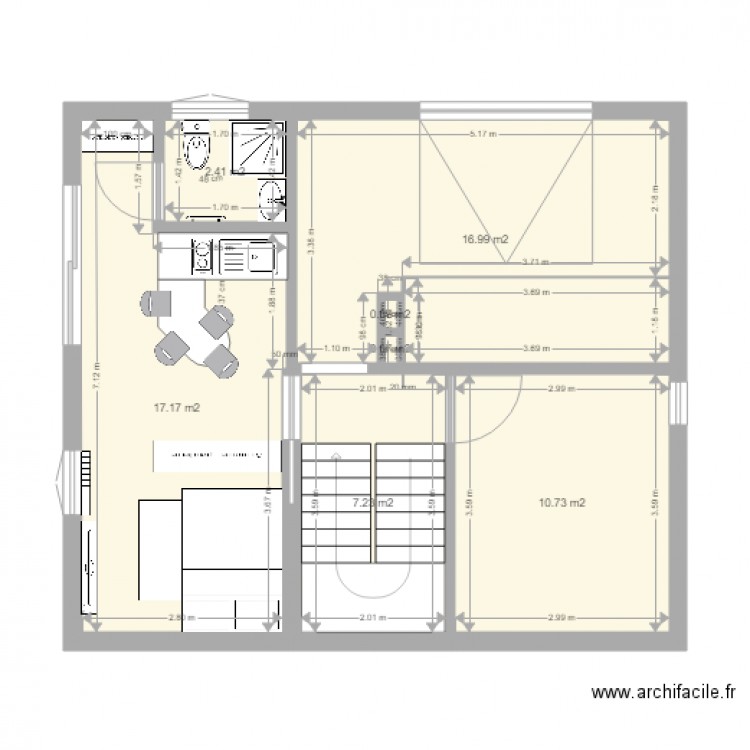 Les plaines - /s sol - Studio. Plan de 27 pièces et 276 m2