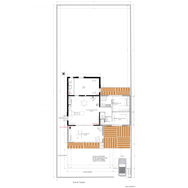 PLOUGUIEL  plan avec bardage. Plan de 0 pièce et 0 m2