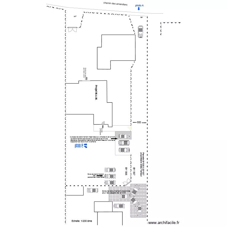 D&eacute;claration pr&eacute;alable  BIS. Plan de 