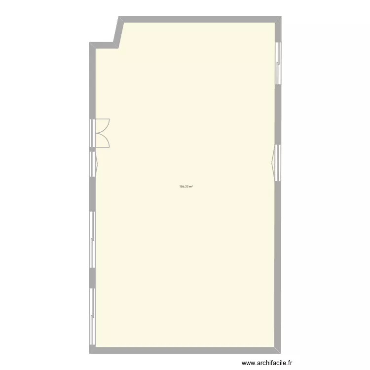 Modele base. Plan de 1  et 155 m²