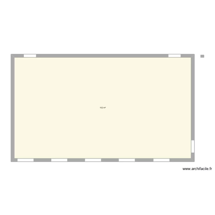 salle de classe. Plan de 1  et 112 m²