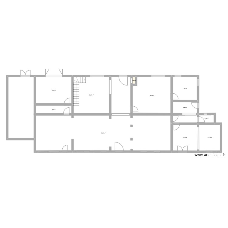 campmas. Plan de 11 pièces et 214 m2