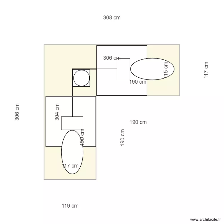 support terrasse. Plan de 