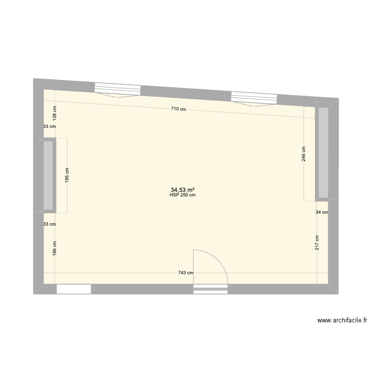 ETIENNE DOLET. Plan de 3 pièces et 36 m2