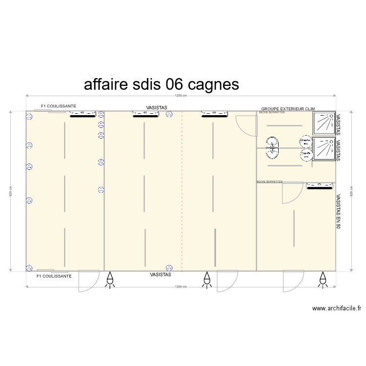 AFFAIRE SDIS CAGNES . Plan de 0 pièce et 0 m2