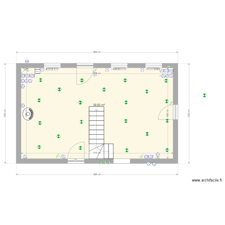 Plan Elec RDC Cysoing. Plan de 0 pièce et 0 m2