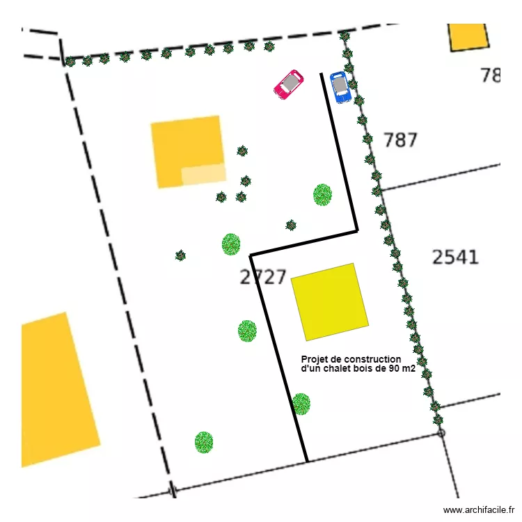 chalet Borie. Plan de 