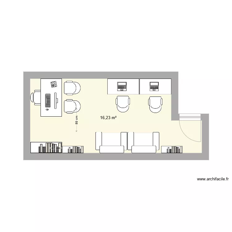 Bureau Maxou. Plan de 