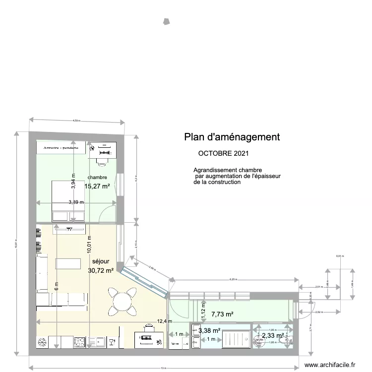 Plan extension Octobre 2021. Plan de 