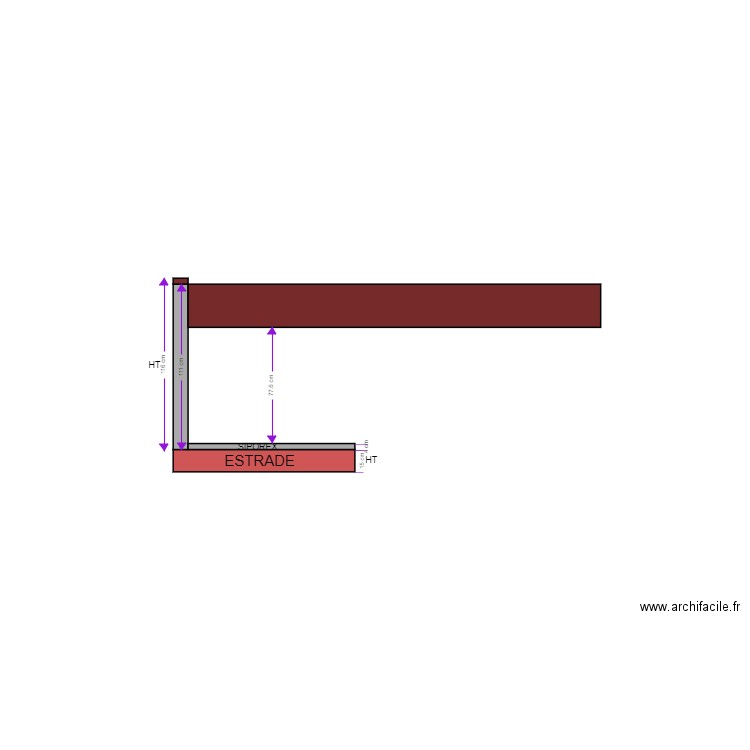 BAR BETON SIPOREX. Plan de 0 pièce et 0 m2