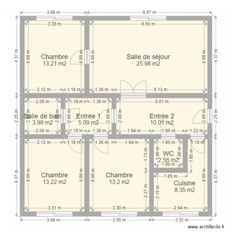plan appartement 96m2
