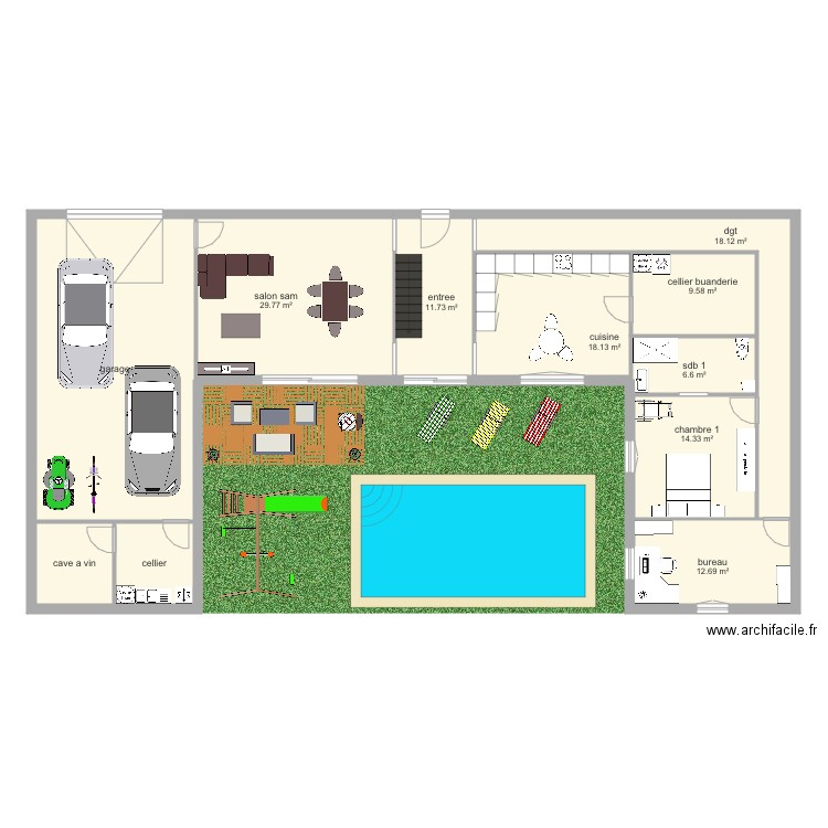 childe v2. Plan de 0 pièce et 0 m2