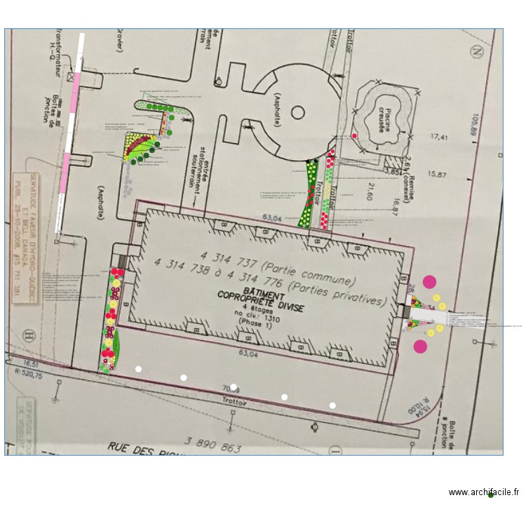 blvd chutes condo 1. Plan de 0 pièce et 0 m2