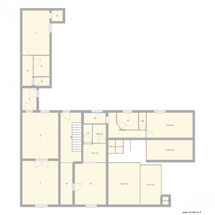 rdc gauche. Plan de 0 pièce et 0 m2