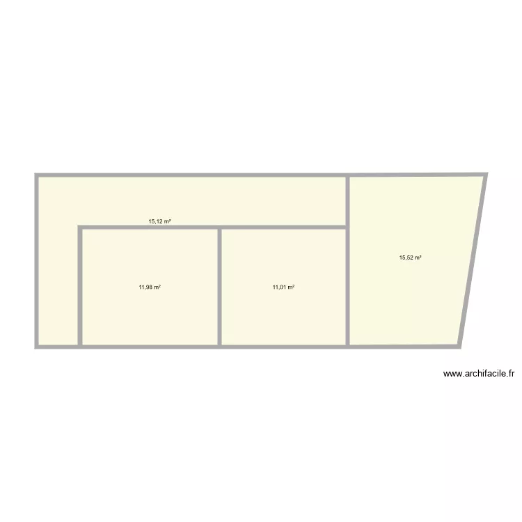 Bonneville THuet 1er etage partiel. Plan de 