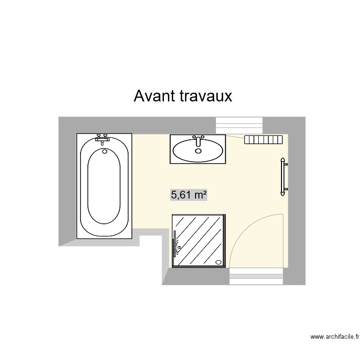 GONCALVES  Salle de bain Aveizieux. Plan de 0 pièce et 0 m2