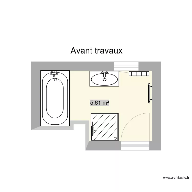 GONCALVES Salle de bain Aveizieux. Plan de GONCALVES Salle de bain Aveizieux. Plan de