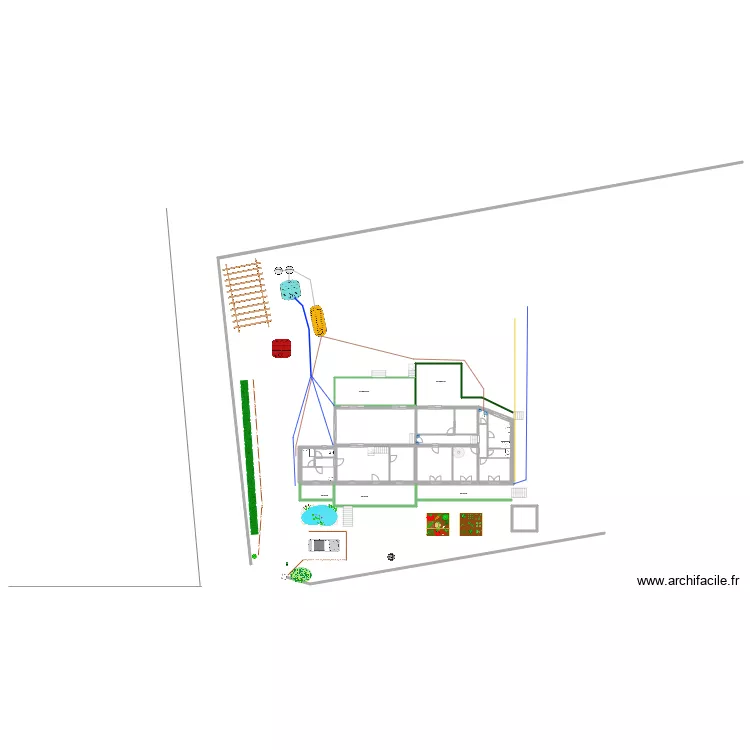 P saloncouloirdressing. Plan de 