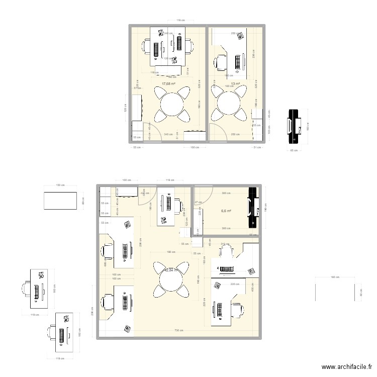 plan3eme. Plan de 4 pièces et 79 m2