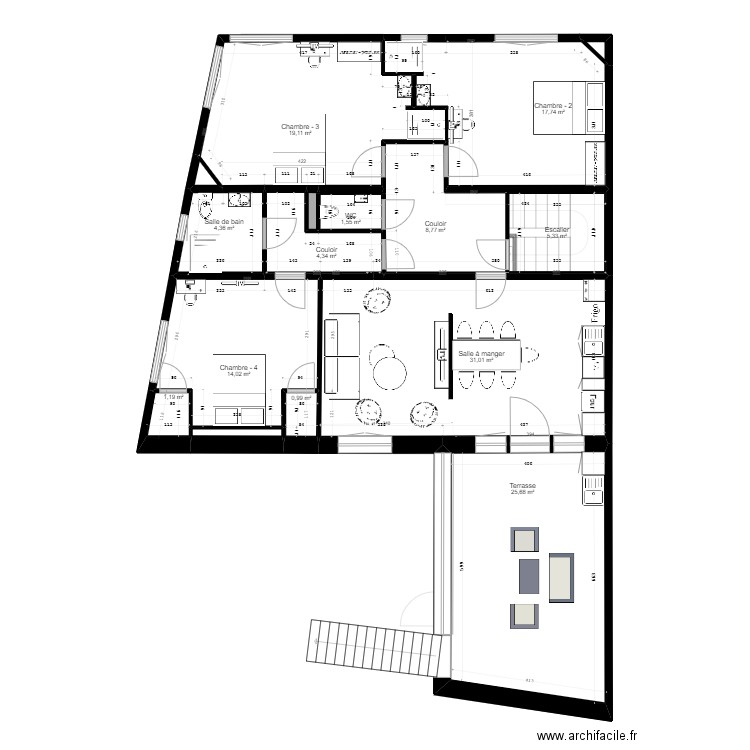 cadinot agencement v2. Plan de 0 pièce et 0 m2