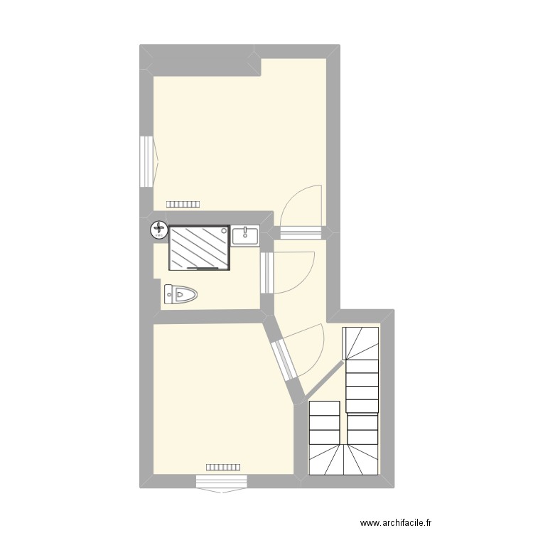 appart N°2 étage  vuillet arbois. Plan de 0 pièce et 0 m2