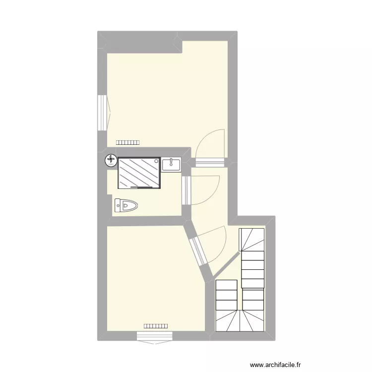appart N°2 étage vuillet arbois. Plan de appart N°2 étage vuillet arbois. Plan de