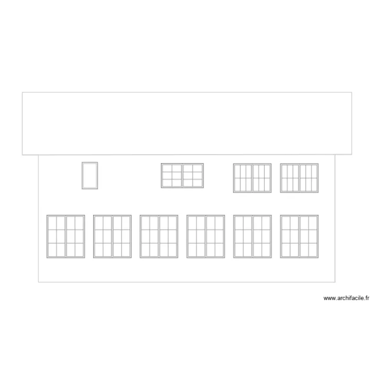 Marnaz Facade Nord       Avant Modification. Plan de 