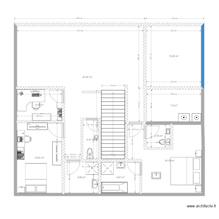 PLAN1HAL. Plan de 0 pièce et 0 m2