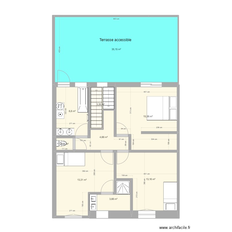 BE-ETAGE_v3.8. Plan de 9 pièces et 96 m2