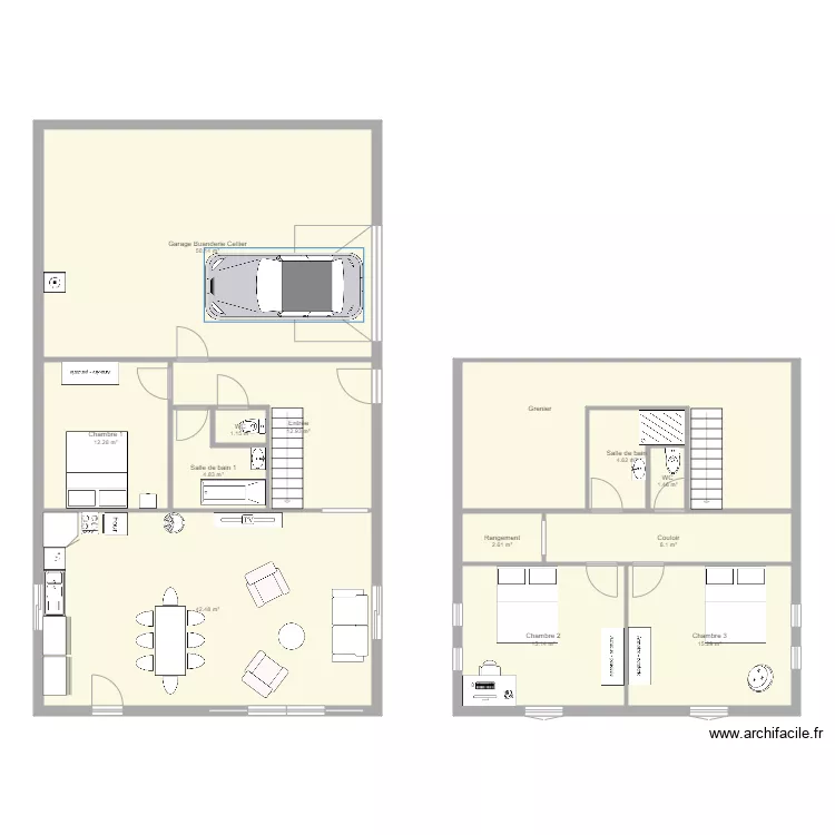 G&icirc;te 1. Plan de 